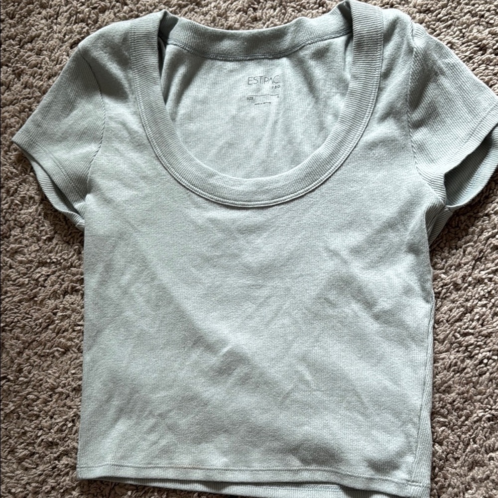 PacSun Women's Soft Gray Short Sleeve Tee